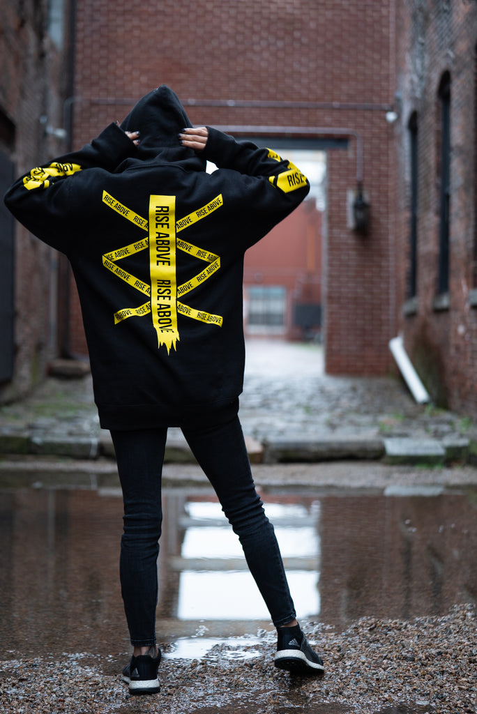 Tilslutte shampoo tsunamien Limitless Hoodie black and yellow – Rise Above